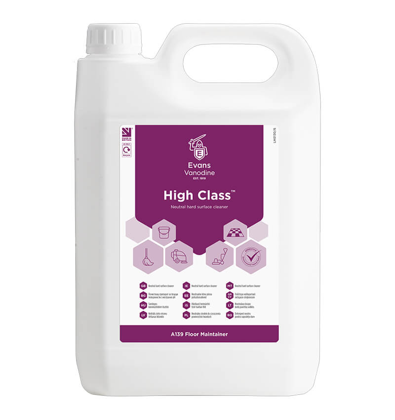 Evans High Class Neutral Hard Surface Cleaner 5Ltr