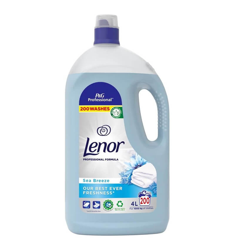 Lenor Professional Sea Breeze Fabric Softener 4 Ltr