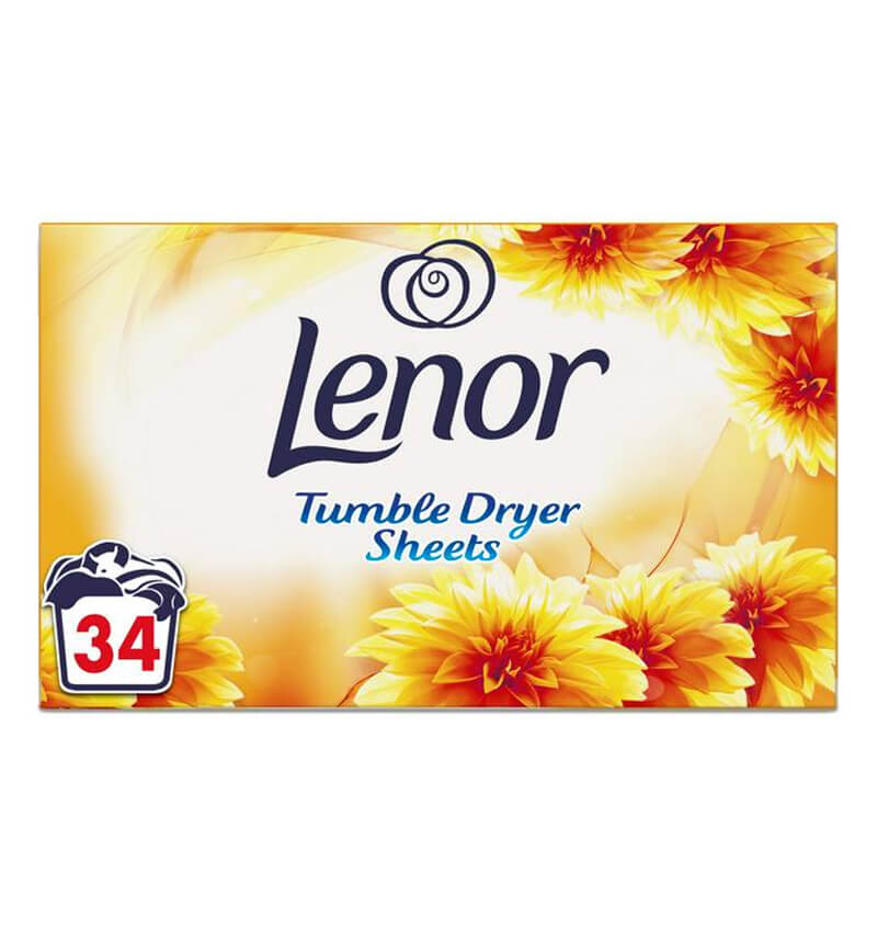 Lenor Summer Breeze Dryer Sheets 34 Sheets 12 Pack