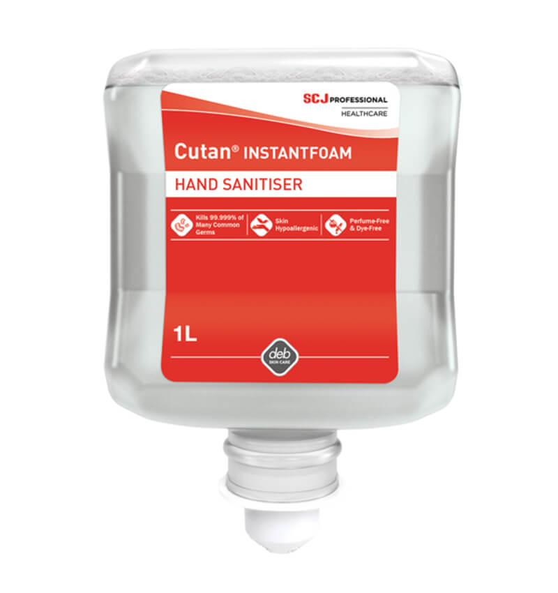 Deb Cutan Foam Hand Sanitiser 1L Cartridge CFS39H 6 Pack