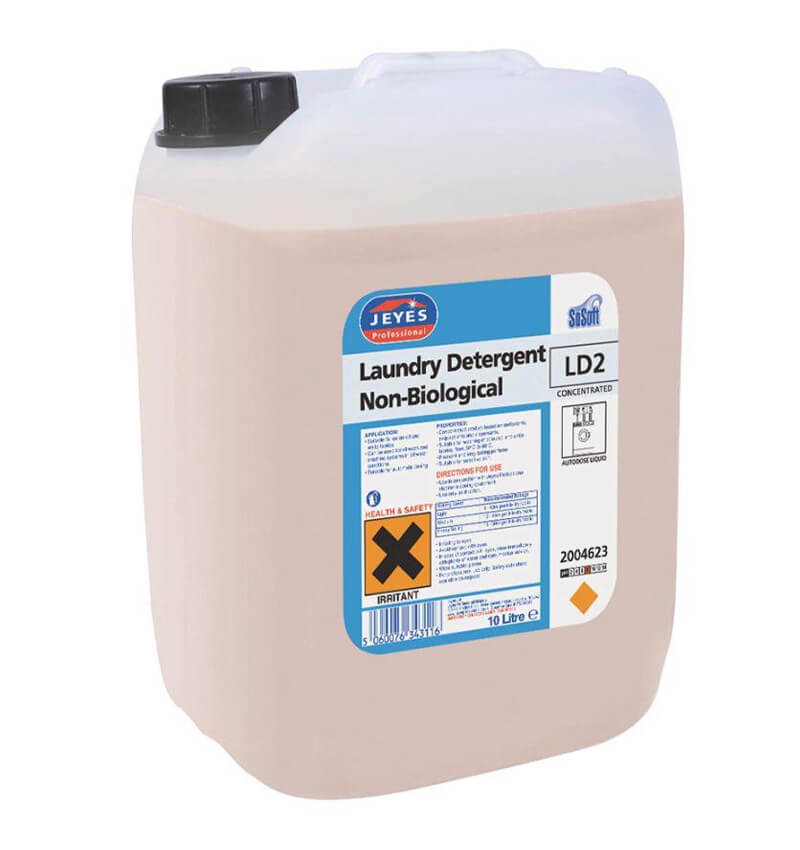 Jeyes LD2 Low Foam Non Biological Laundry Liquid 10Ltr