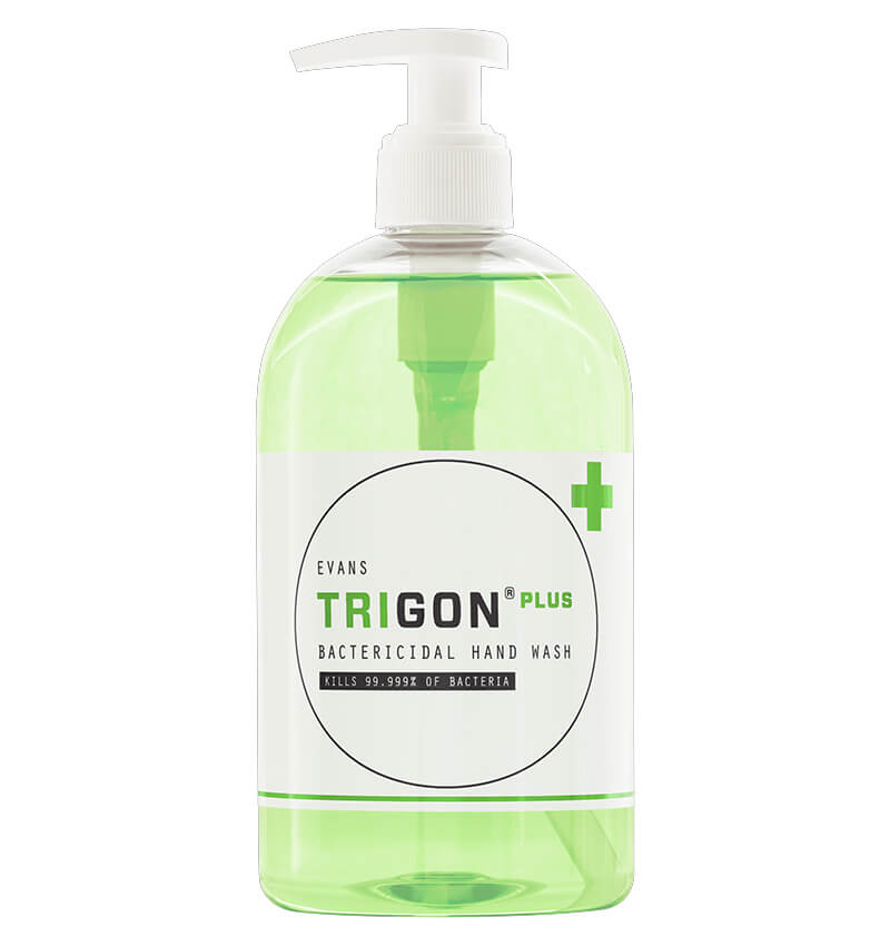 Evans Trigon Plus Antibac Hand Soap 500ml Pump Bottles 6 Pack