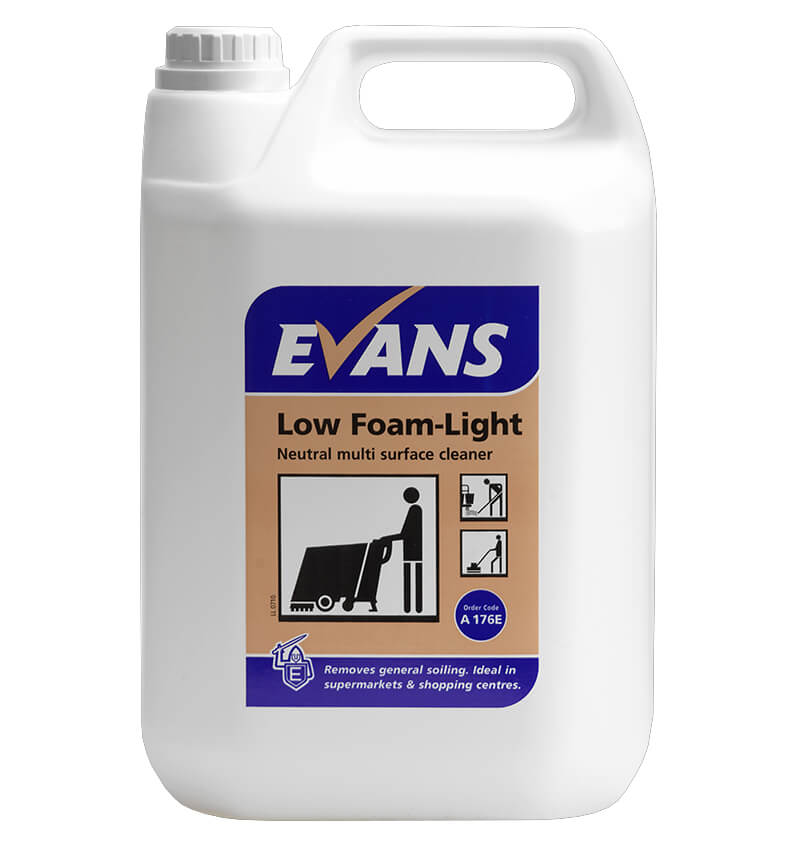 Evans Low Foam Light Scrubber Drier Detergent 5ltr 1000 Pack