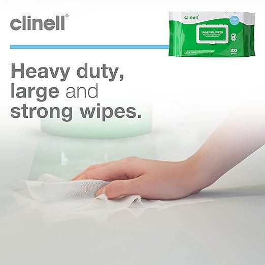 Clinell Universal Wipes Green CW200 200 Wipes 6 Pack