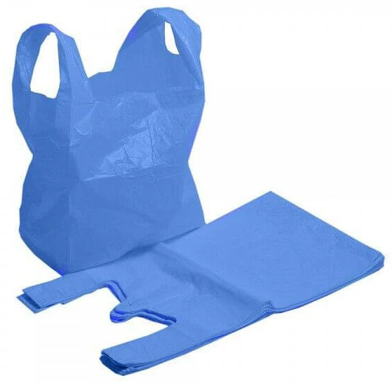 Heavy Duty Blue Carrier Bag 11 x 17 x 21 2000 Pack