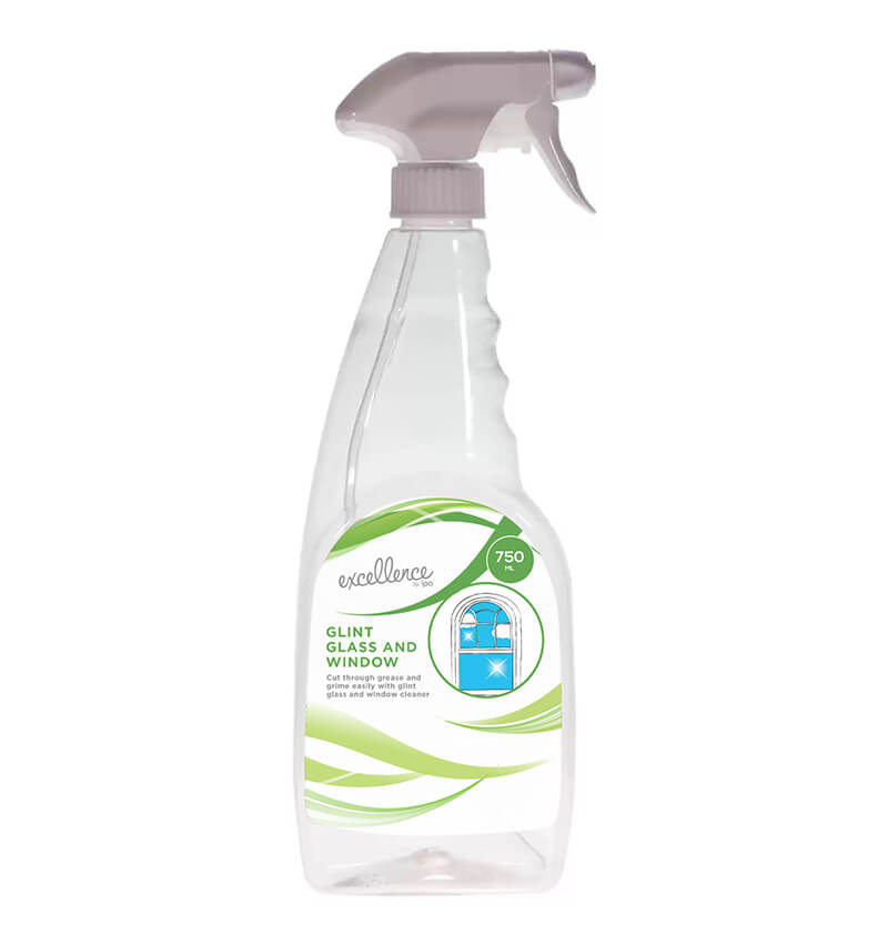 Excellence Glint Glass and Window Cleaner 750ml Ready To Use Trigger Bottles 6 Pack