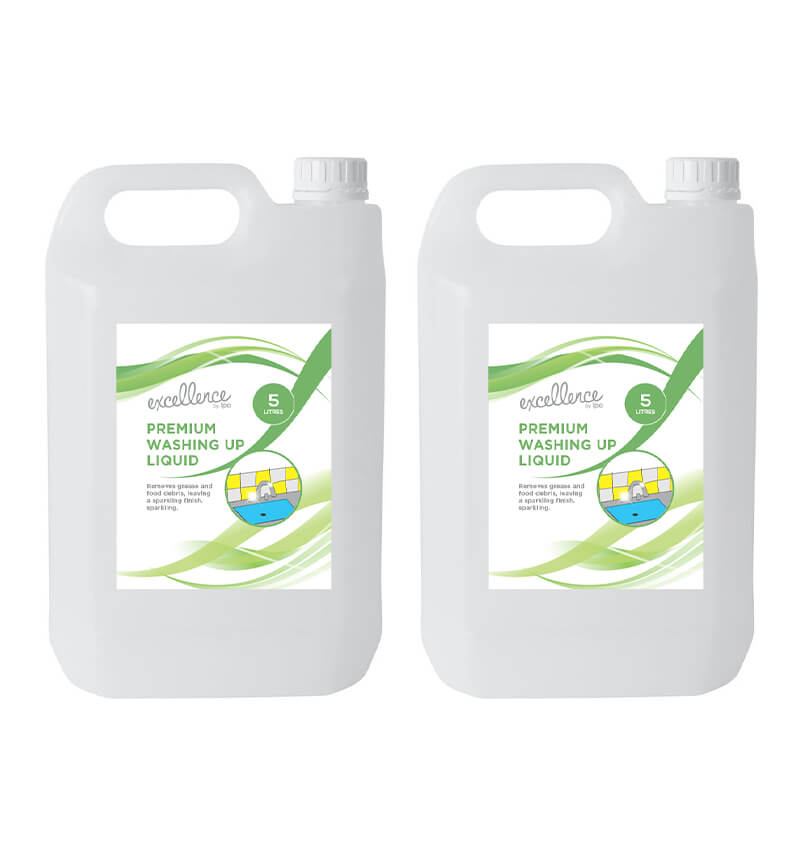 Excellence Premium Washing Up Liquid 5Ltr 2 Pack