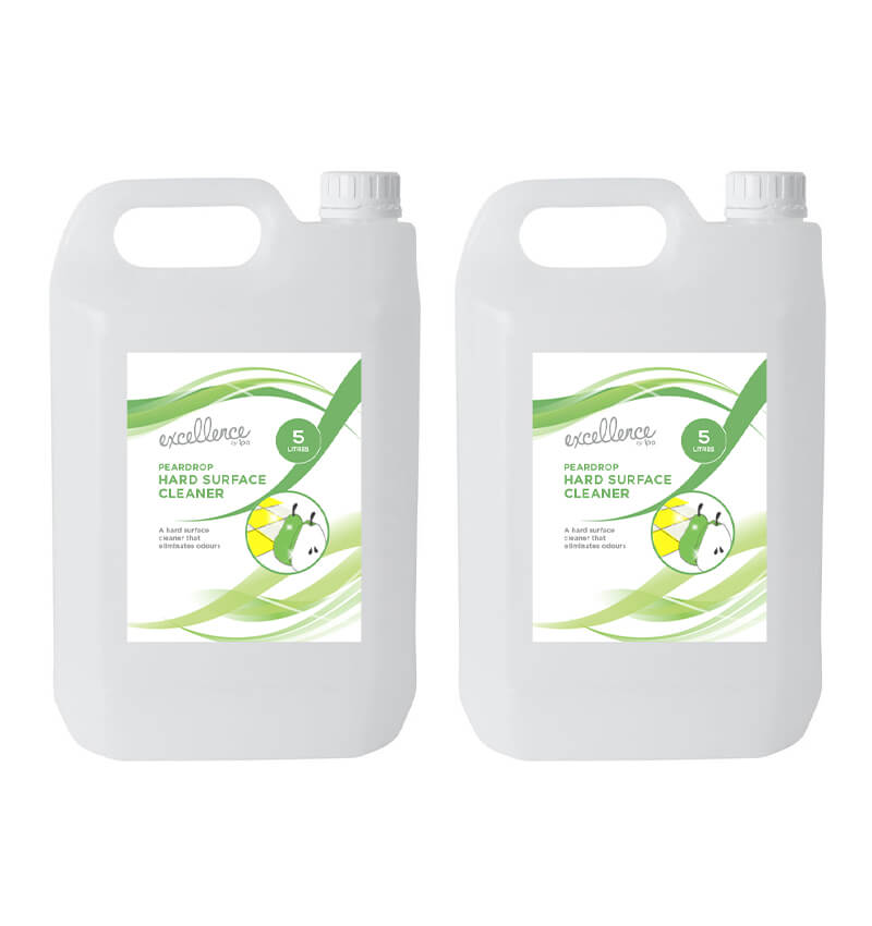 Excellence Peardrop Concentrated Hard Surface Cleaner 5Ltr 2 Pack