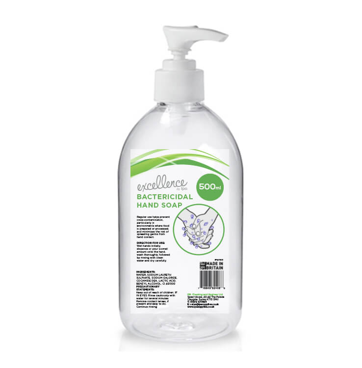 Excellence Bactericidal Hand Soap 500ml 6 Pack