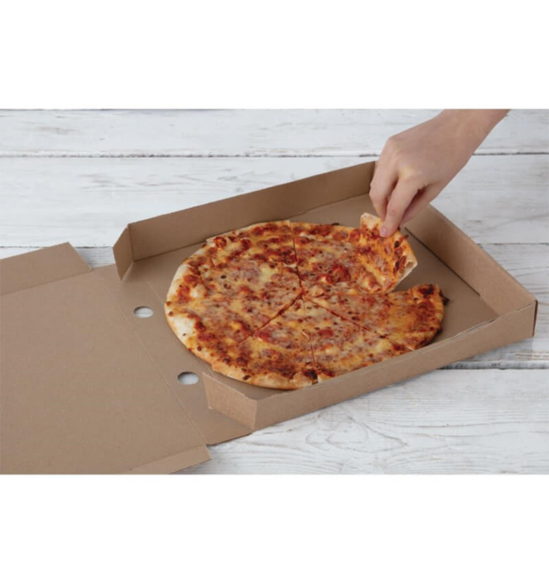 Compostable Plain Kraft Pizza Box 7 Inch 100 Pack