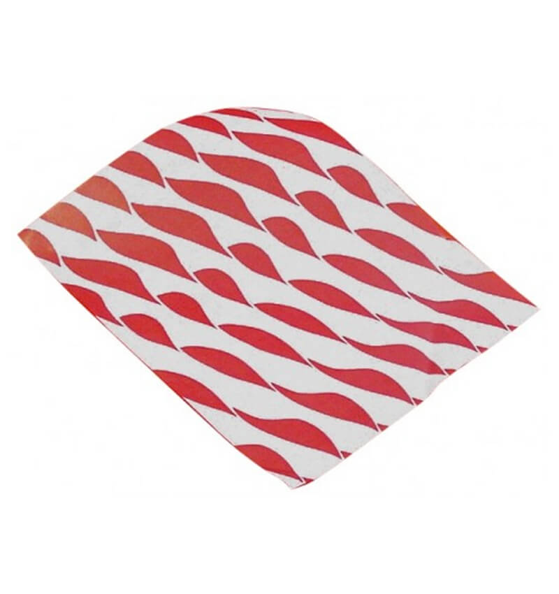 250 x 330mm Red Stripe Burger Wrap 1000 Sheets