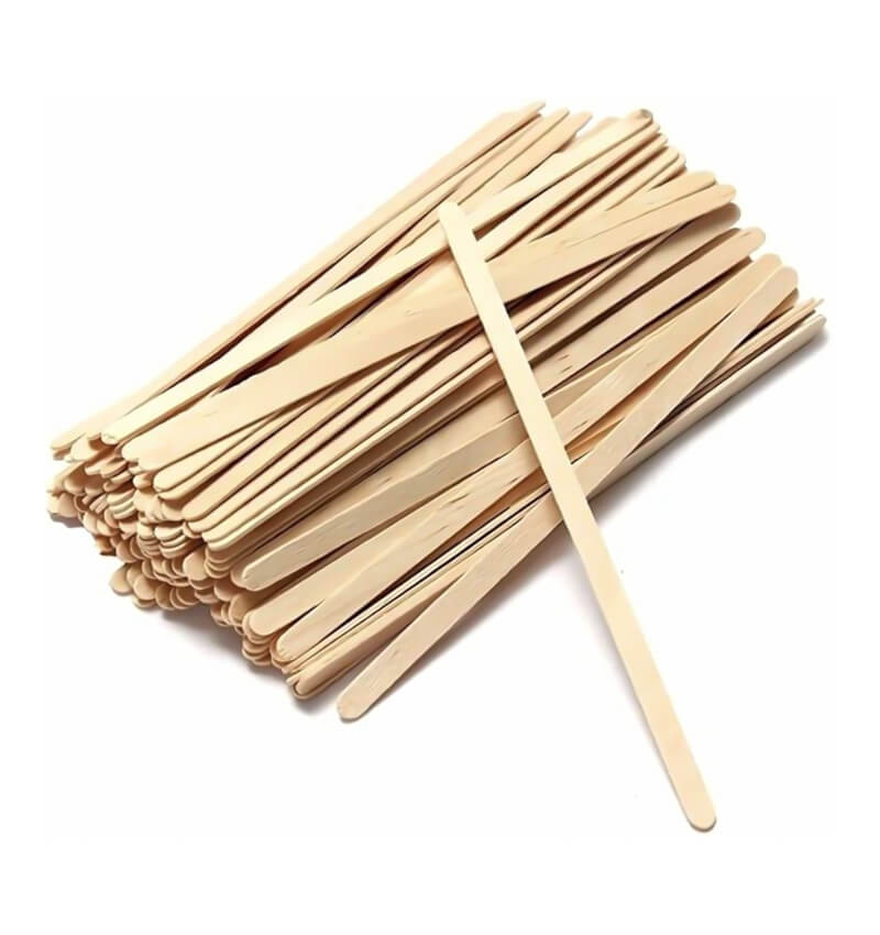 1000 Pack Disposable Hot Drink Wooden Stirrers 5.5 Inches