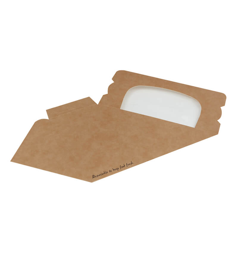 Colpac Compostable Sandwich Box Kraft 125 x 77 x 72mm 500 Pack