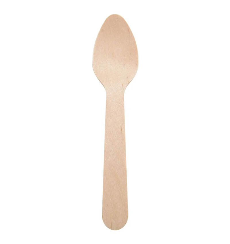 Biodegradable Disposable Wooden Cutlery Tea Spoons 1000 Pack