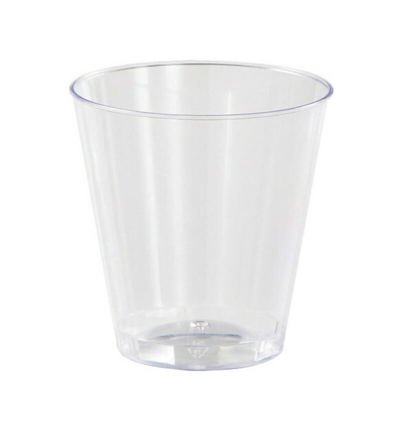 50 Pack Disposable Recyclable PP CE Marked 25ml Shot Glasses