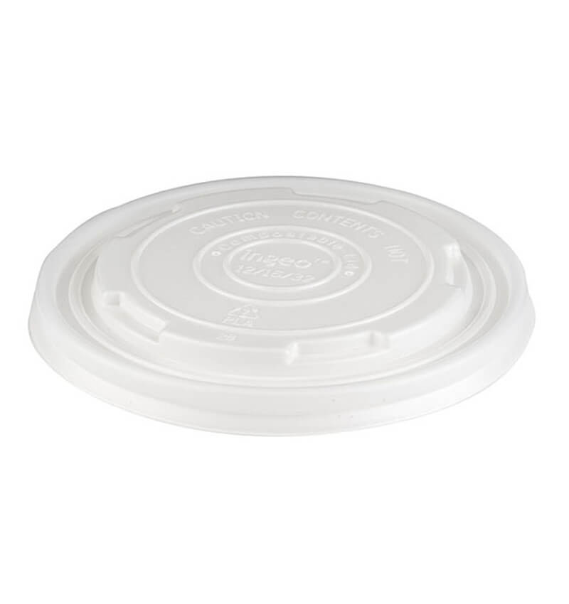 50 Pack Enviroware PLA Lid for 12oz and 16oz Soup Container