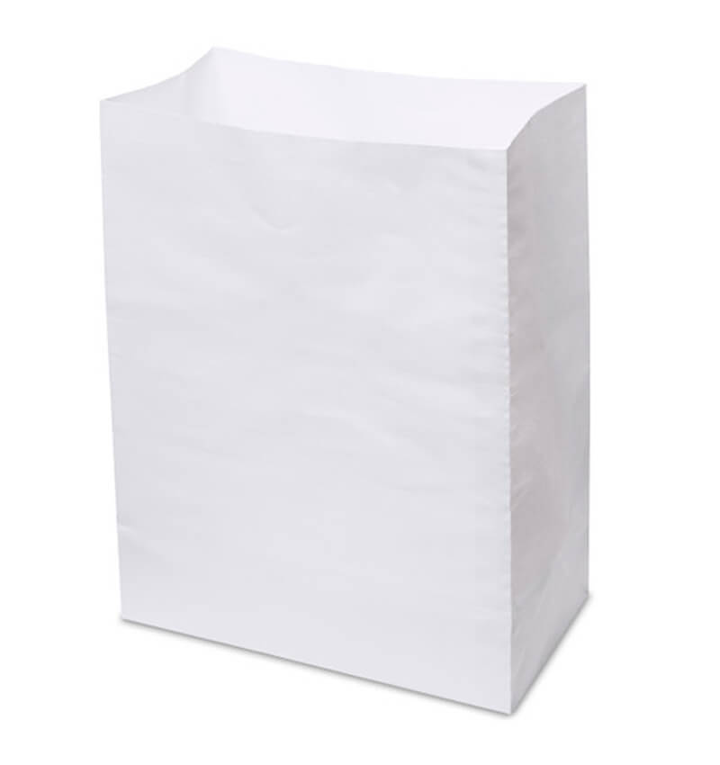 White Kraft Grab Bag 12.5 X 6.5 X 17.5 Inches 100 Pack