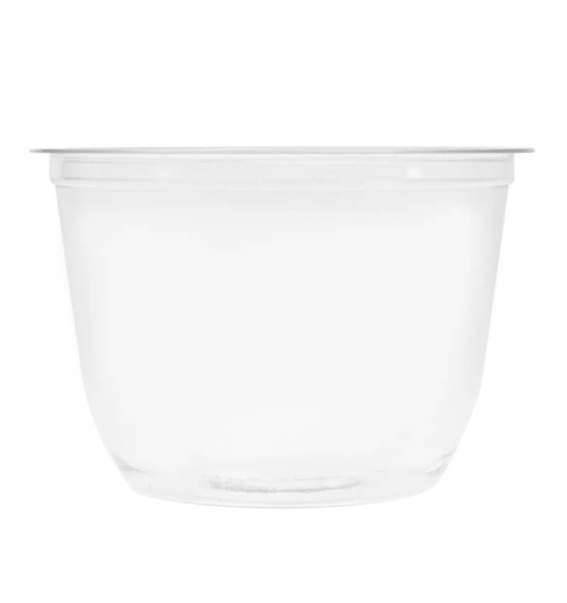 Recyclable PET Dessert Pots Wide 200ml 6.75oz 95 x 53mm 800 Pack