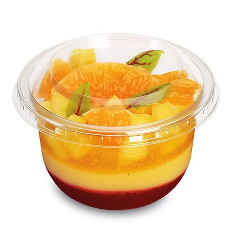 Recyclable PET Dessert Pots Narrow 100ml 3.5oz 76 x 46mm 1000 Pack