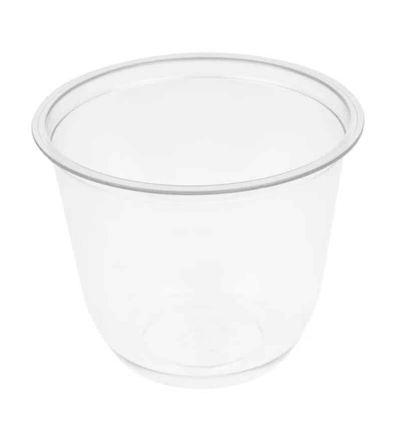 50 Pack Recyclable PET Dessert Pots Narrow 100ml 3.5oz 76 x 46mm