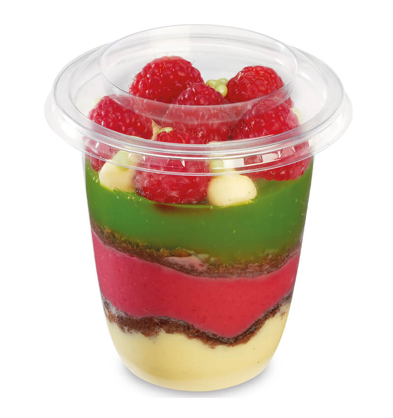 Recyclable PET Dessert Pots Narrow 200ml 6.75oz 76 x 81mm 1000 Pack