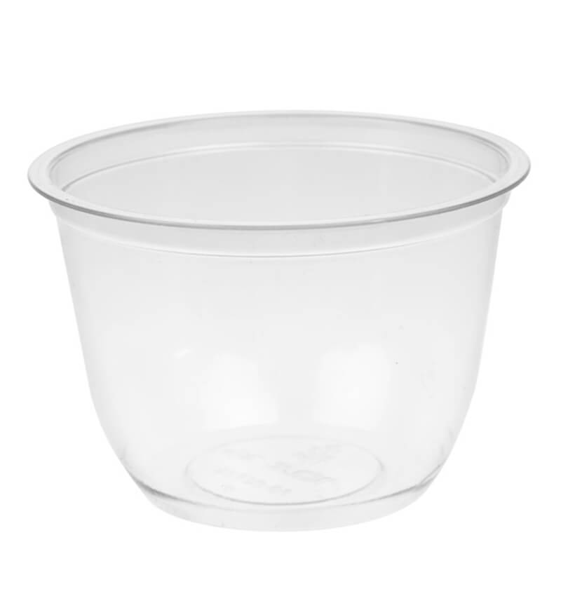 Recyclable PET Dessert Pots Wide 200ml 6.75oz 95 x 53mm 800 Pack