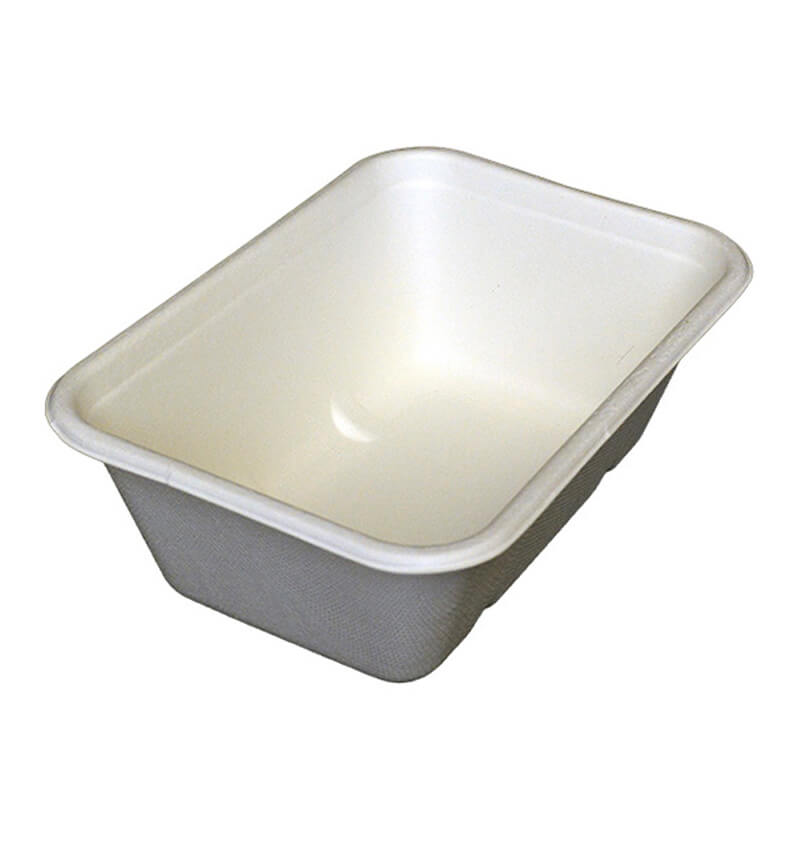 Compostable Bagasse Leakproof Open Tray 750ml 500 Pack