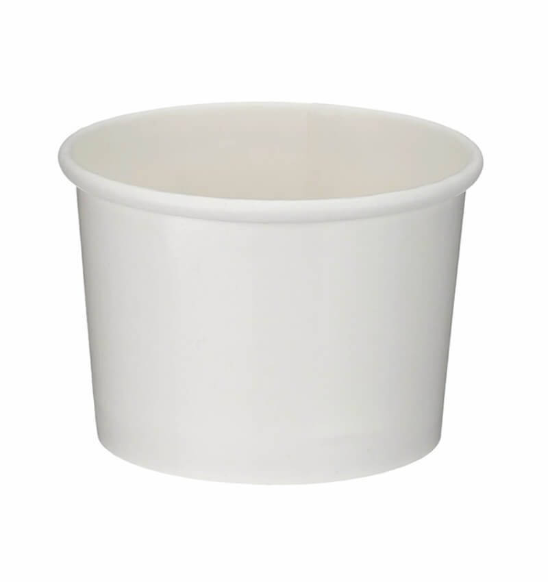 Heavy Duty White Soup Container PP Lined 12oz 500 Pack