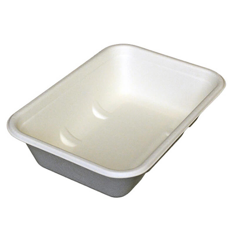 Compostable Bagasse Leakproof Open Tray 550ml 500 Pack