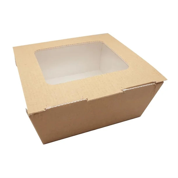 Huhtamaki Taste Medium Food To Go Box With Window 270 Pack