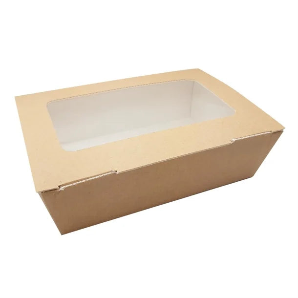 Huhtamaki Taste Large Food To Go Box With Window 180 Pack