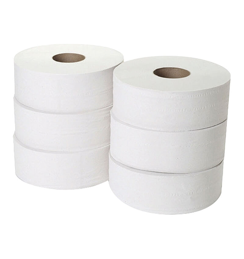 Jumbo Toilet Roll 3 Inch 6 Pack