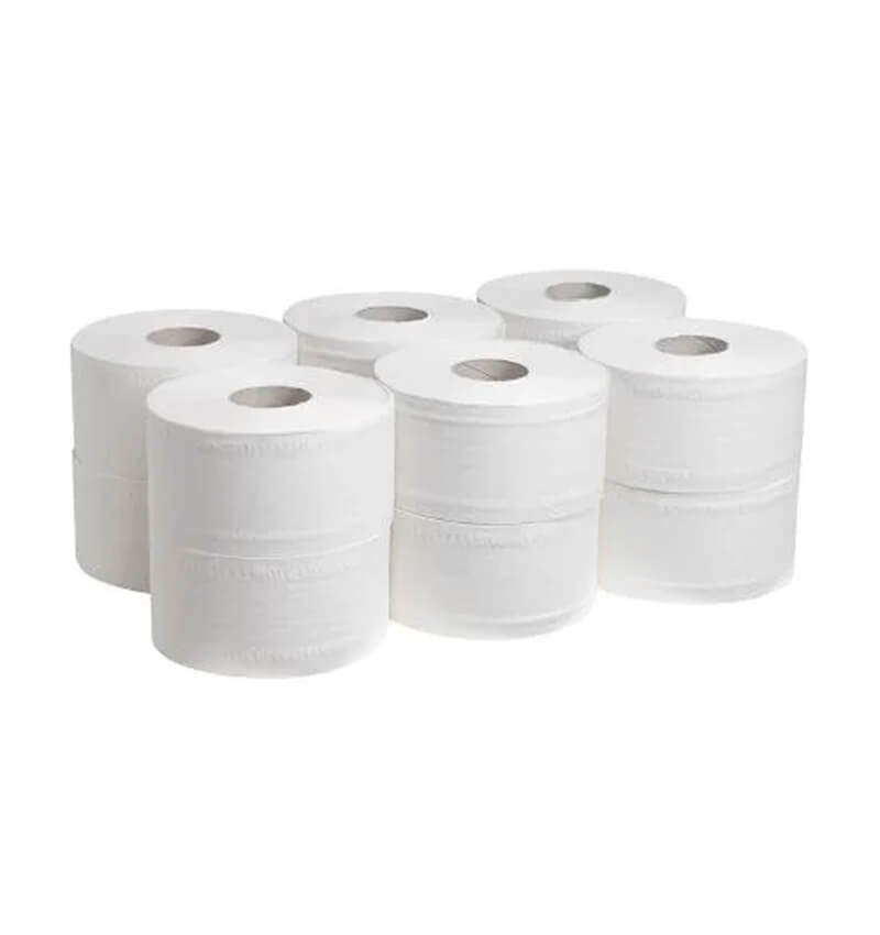 2 Ply White Mini Centrefeed 60m 12 Pack