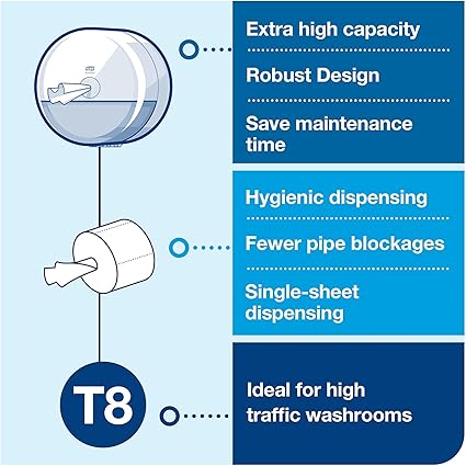 Tork T8 SmartOne Advanced 2Ply Toilet Roll 6 Pack 472242