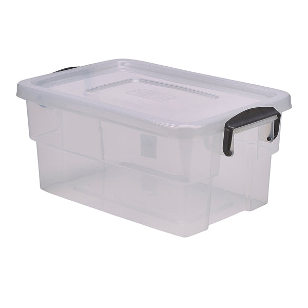 Storage Box 13L W/ Clip Handles 4 Pack