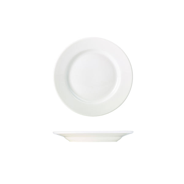 Genware Porcelain Classic Winged Plate 17cm/6.5" 6 Pack