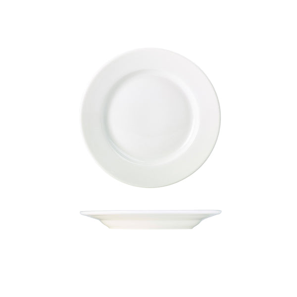 Genware Porcelain Classic Winged Plate 19cm/7.5" 6 Pack