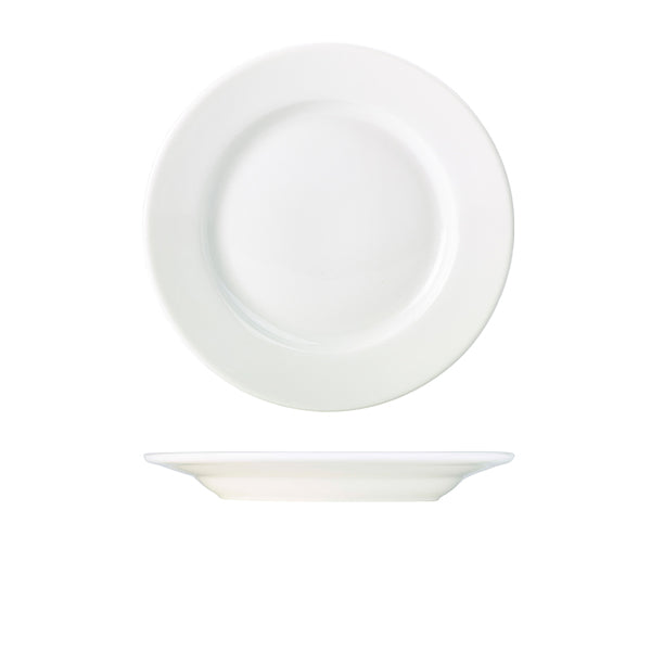 Genware Porcelain Classic Winged Plate 26cm/10.25" 6 Pack