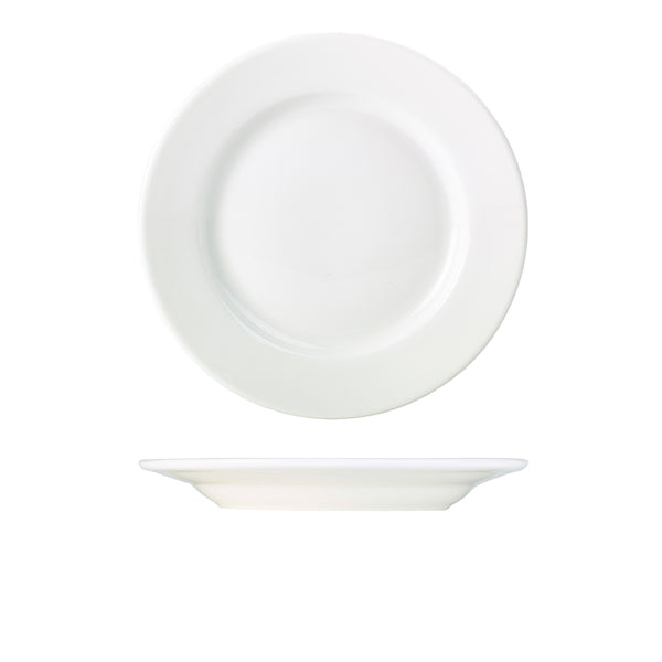 Genware Porcelain Classic Winged Plate 27cm/10.75" 6 Pack