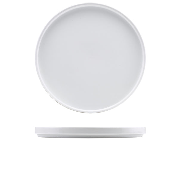 GenWare Porcelain Low Presentation Plate 30cm/12" 4 Pack