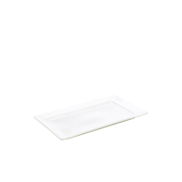 Genware Porcelain Rectangular Plate 30.5 x 18.5cm/12 x 7.25" 6 Pack