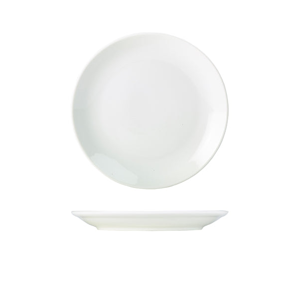 Genware Porcelain Coupe Plate 22cm/8.5" 6 Pack