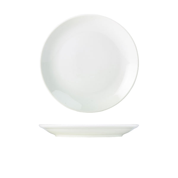 Genware Porcelain Coupe  Plate 24cm/9.5" 6 Pack