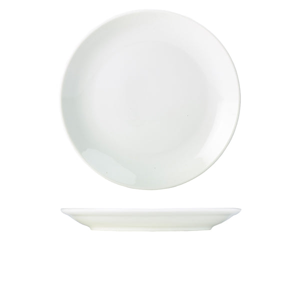 Genware Porcelain Coupe Plate 28cm/11" 6 Pack