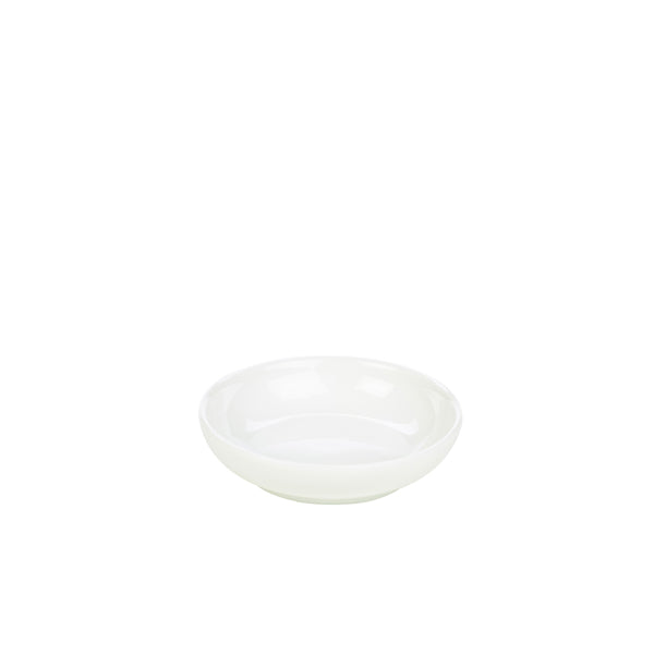 Genware Porcelain Butter Tray 10cm/4" 12 Pack