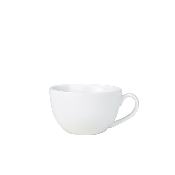 Genware Porcelain Bowl Shaped Cup 25cl/8.75oz 6 Pack