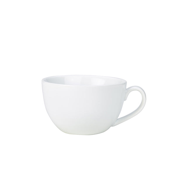 Genware Porcelain Bowl Shaped Cup 34cl/12oz 6 Pack