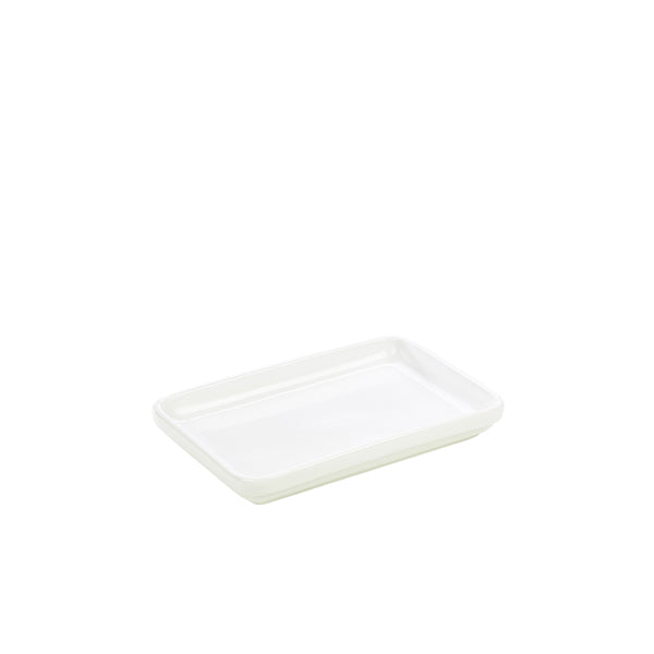 Genware Porcelain Deep Rectangular Dish 20 x 14 x 2.5cm/8 x 5.5 x 1" 6 Pack