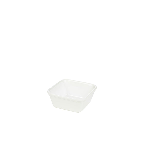 Genware Porcelain Square Pie Dish 12cm/4.75" 6 Pack