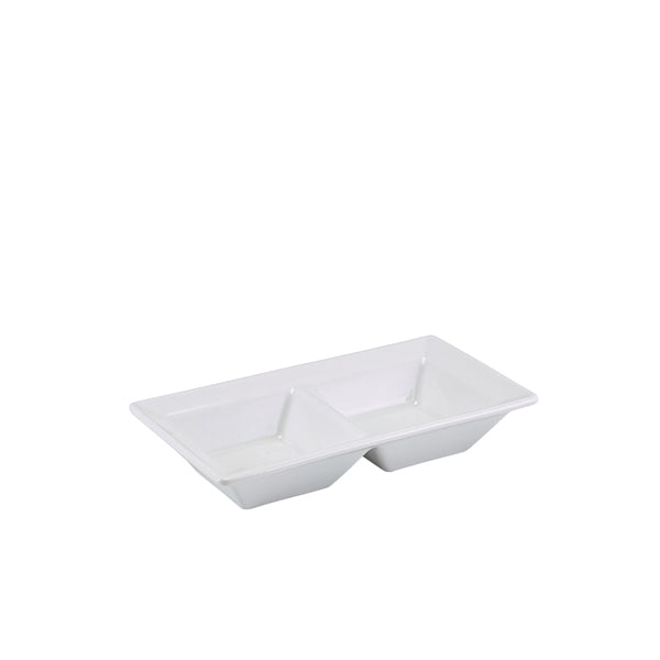 GenWare Porcelain Double Dish 15 x 8cm/6 x 3" 6 Pack